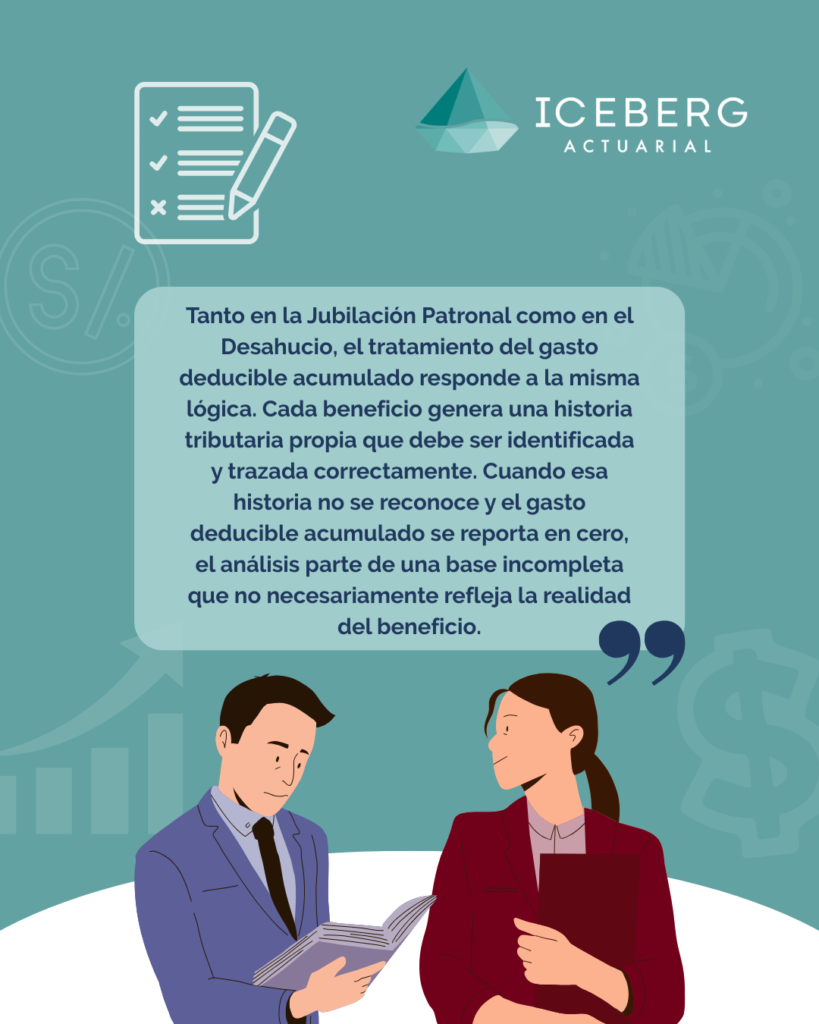 Gasto deducible jubilación patronal